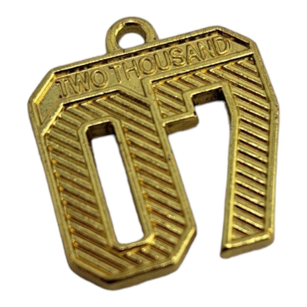 Graduation Tassel Pendant Golden Charm 2007 Jostens Grad, Celebration, Goal